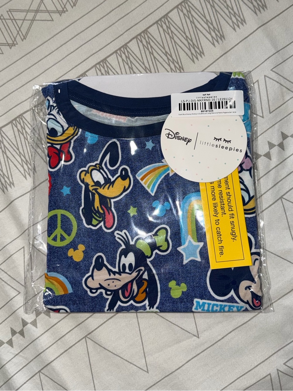 Little Sleepies 9/10 Disney Mickey’s Clubhouse bamboo Long Sleeve + Pants
